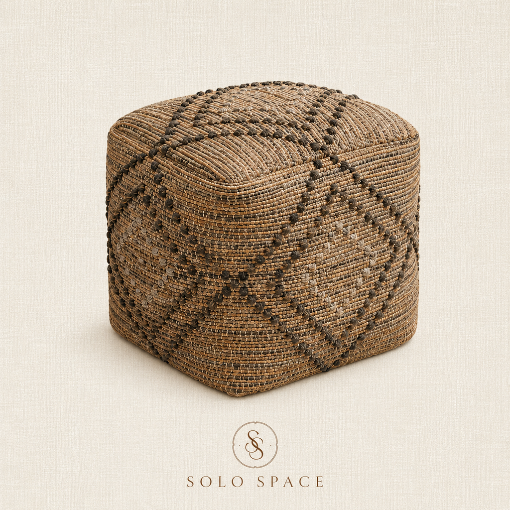 Tribal Diamond Pouf