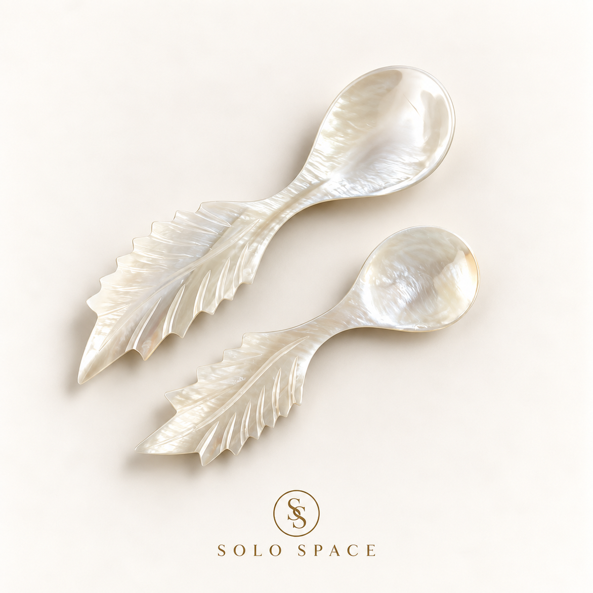 Liora Hand-Inlaid Mother-of-Pearl Dessert Spoon