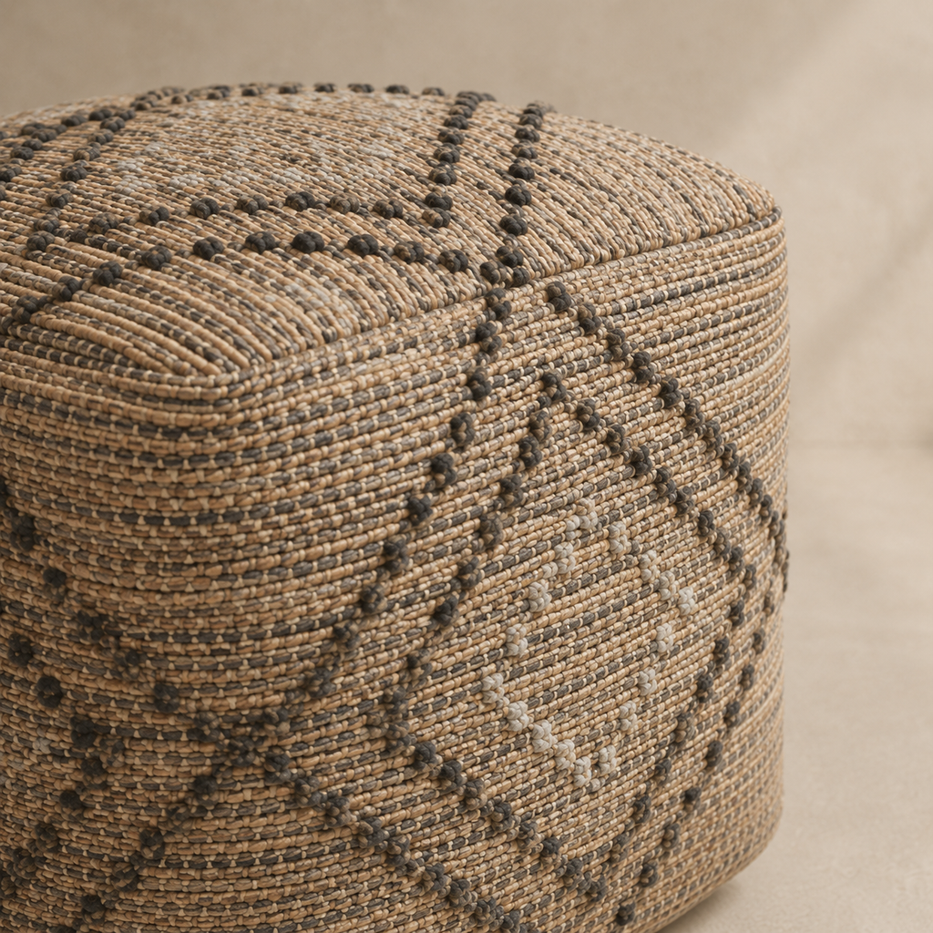 Tribal Diamond Pouf